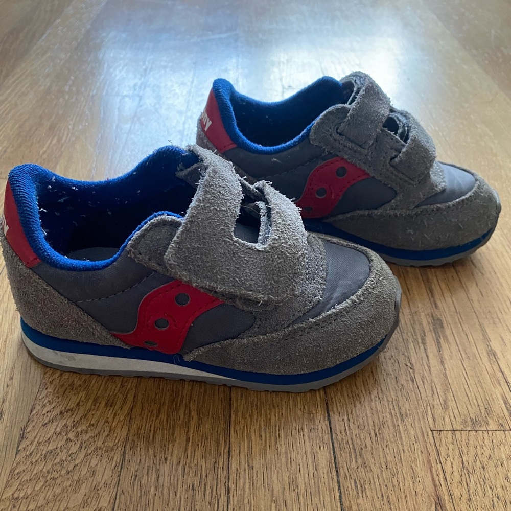 Saucony Kids Unisex Jazz Hook & Loop Sneaker (Toddler size 7)